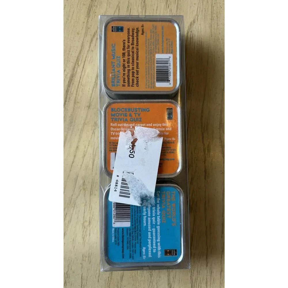 Lagoon Trivia Quiz Three Pack: Family Fun Tin Cases Game Night